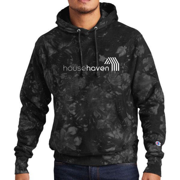 HH - Reverse Weave ® Scrunch Dye Tie Dye Hooded Sweatshirt Thumbnail