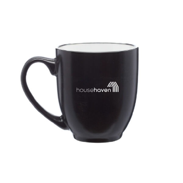 16 oz. Bistro Two-Tone Ceramic Custom Mugs Thumbnail